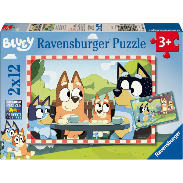 Ravensburger Puzzle Bluey Familienzeit - 2 X 12 Teile