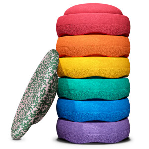Stapelstein Blush Special Rainbow Set Classic 6 + 1