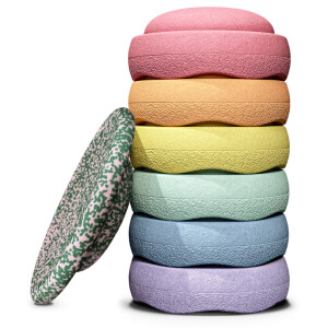 Stapelstein Blush Special Rainbow Set Pastel 6 + 1