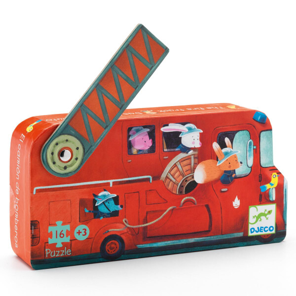 Djeco Puzzle Feuerwehr 16 Teile
