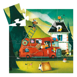 Djeco Puzzle Feuerwehr 16 Teile