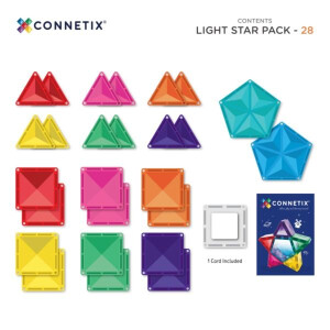 Connetix Magnetbausteine Light Star Pack 28