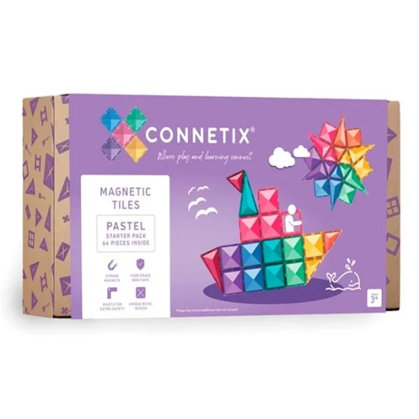 Connetix Magnetbausteine Pastel Creative Pack 64 Teile