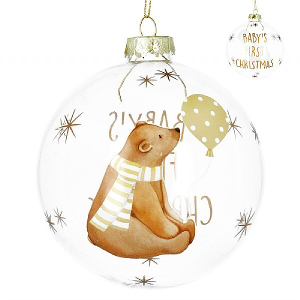 Gisela Graham London Christbaumkugel My First Christmas Teddy