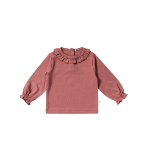Your Wishes Longsleeve mit Rüschenkragen