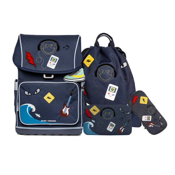 Jeune Premier Schulranzen Set 4tlg. Ergomaxx Mr. Gadget