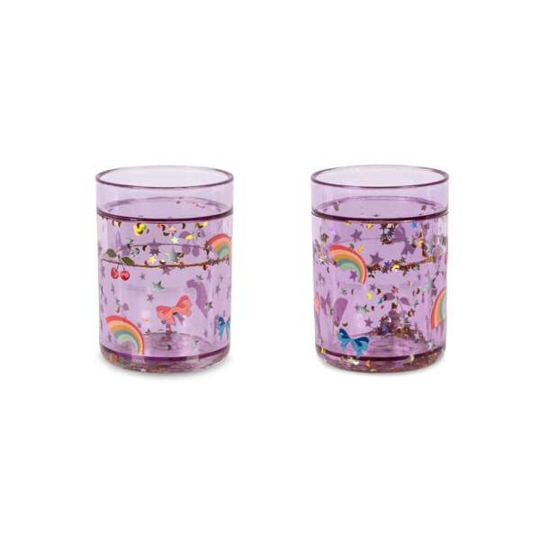Konges Sløjd Glitzerbecher Rainbow Twinkle 2er Set