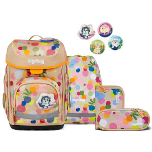 Ergobag Schulranzen-Set Cubo 5tlg. Flower PowBär...