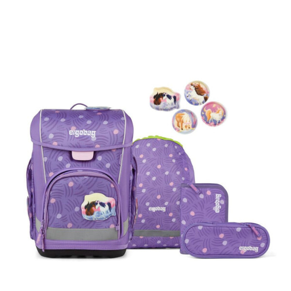 Ergobag Schulranzen-Set Cubo light 5tlg. PonyBäradies 2026 Version