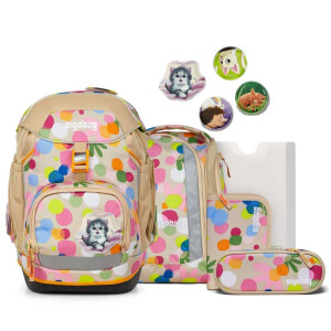 Ergobag Schulranzen-Set Pack 6tlg. FlowerPowBär 2026...