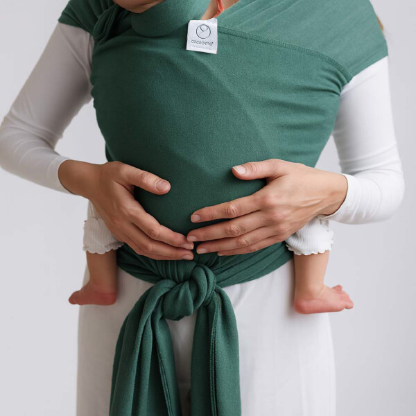 Cocoome Sling Bamboo Light Elastisches Tragetuch mit Nackenrolle & Knopfgummi