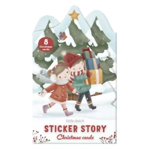 Little Dutch Weihnachtliches Stickerbuch mit Postkarten