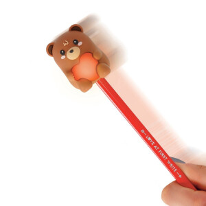 Legami Leuchtstift mit Spitzer - Sharpening Is Magic - Teddybär