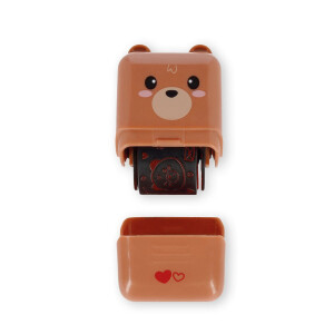 Legami Rollenstempel - Teddybär Braun - Deco Roller