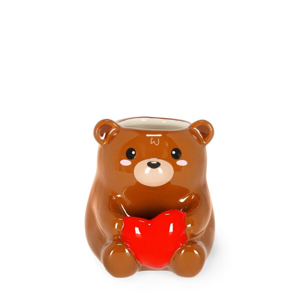 Legami Keramischer Stifthalter - Desk Friends - Teddybär
