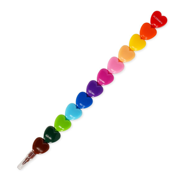 Legami 12 Stapelbare Buntstifte - Dream in Colour - Herz