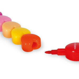 Legami 12 Stapelbare Buntstifte - Dream in Colour - Herz