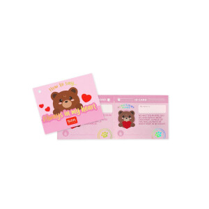 Legami Plüsch Teddybär Herz - Mini Super Soft