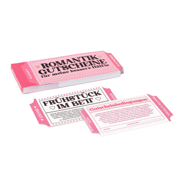 Legami Gutscheinbuch mit 24 Gutscheinen - Romantik