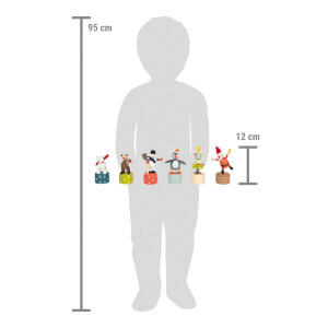 Small Foot Drückfigur Holz Weihnachten Pastel