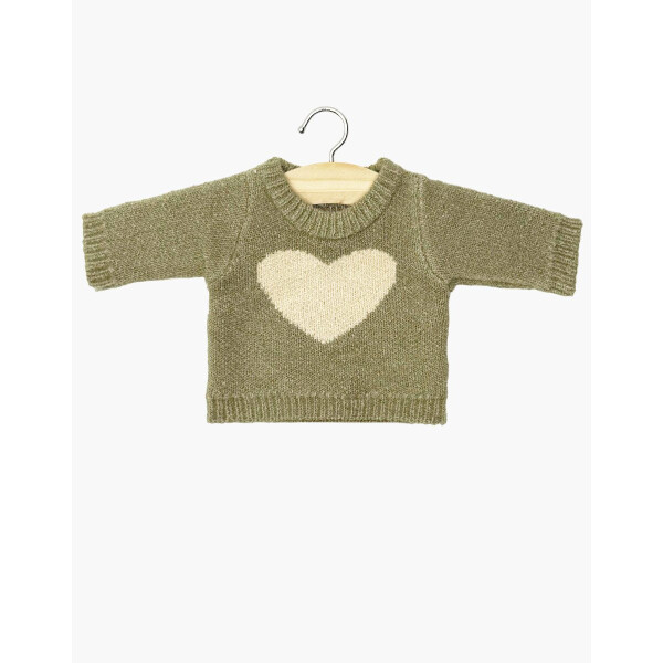 Minikane Strickpullover Coeur für Babypuppen 28/34/37cm