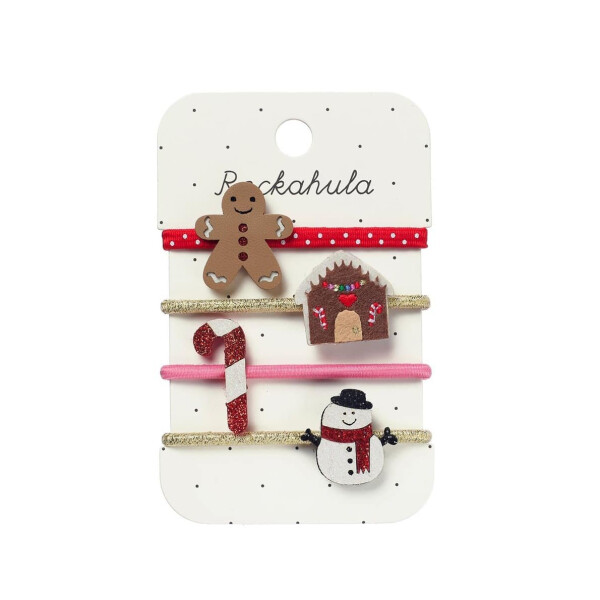 Rockahula Haargummiset 4 Stück Jolly Gingerbread Man