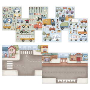 Little Dutch Stickerbuch Jims Traffic