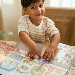 Little Dutch Wiederverwendbare Aufkleber Jims Fire Station
