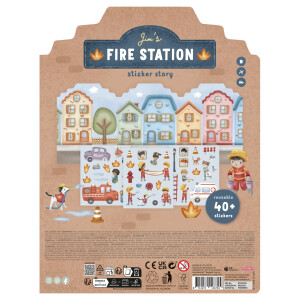 Little Dutch Wiederverwendbare Aufkleber Jims Fire Station