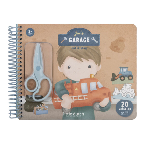 Little Dutch Scrapbook mit Schere Jims Garage