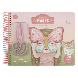Little Dutch Scrapbook mit Schere Rosas Masks