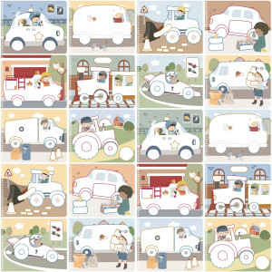 Little Dutch Malbuch Jims Vehicles