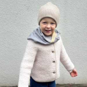 Lille Toni Teddy-Jacke Mira mit Merinowolle