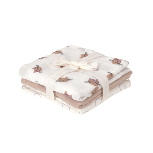 Lässig Musselin-Spucktücher 60x60 3er Set Tiny Team