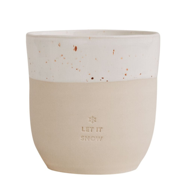 Eulenschnitt Becher Let it snow - Limited Edition