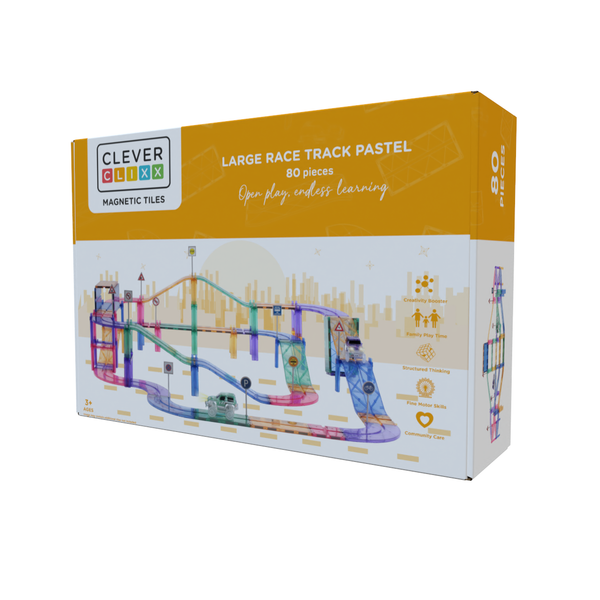 Cleverclixx Large Race Track Pastel 80 Teile