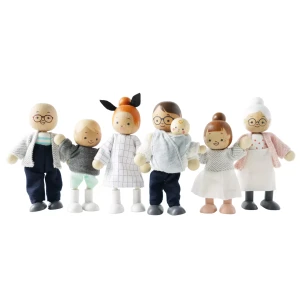 Le Toy Van Biegepuppen-Set Meine Familie 7 Stück