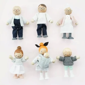 Le Toy Van Biegepuppen-Set Meine Familie 7 Stück
