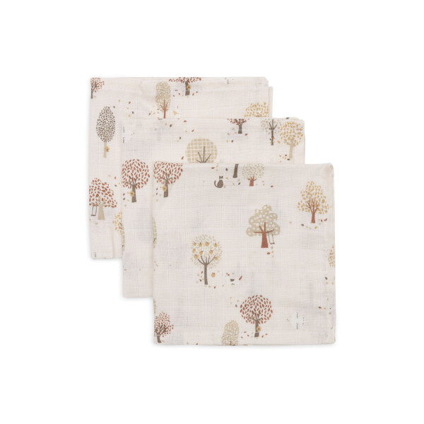 Jollein Spucktücher 3 Stück 31x31 Tiny Park