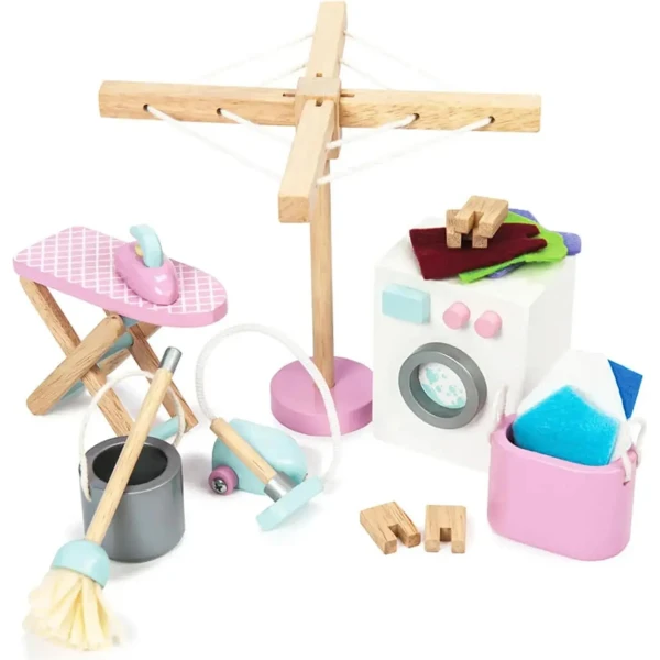 Le Toy Van Waschküchen-Set für Puppenhaus Laundry