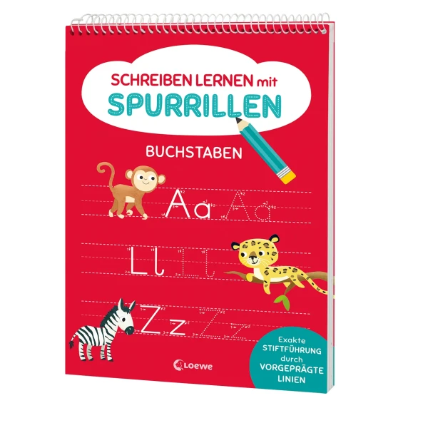 Loewe Verlag Schreiben lernen mit Spurrillen - Buchstaben