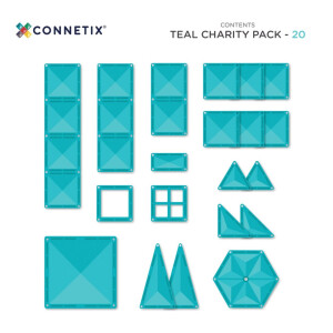 Connetix Magnetbausteine Charity Pack 20-tlg. Türkis