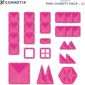 Connetix Magnetbausteine Charity Pack 20-tlg. Pink