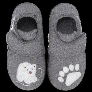 Nanga Hausschuhe Bio-Wolle Little Polar Bear 2.0