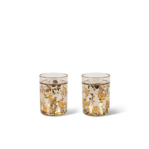 Konges Sløjd Glitzerbecher Let go Bananas 2er Set