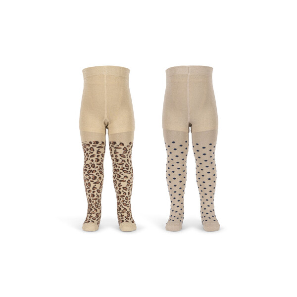 Konges Sløjd Strumpfhose 2er Pack Leo/Dots Lurex
