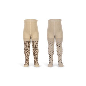 Konges Sløjd Strumpfhose 2er Pack Leo/Dots Lurex