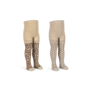 Konges Sløjd Strumpfhose 2er Pack Leo/Dots Lurex