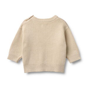 Wheat Jacquard Pullover Solveig