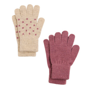Celavi Handschuhe 2er Set mit Wolle Nostalgia Rose